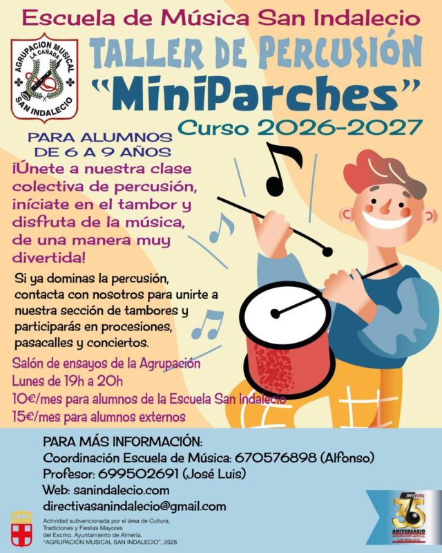 taller-percusion-miniparches-san-indalecio-2026-2027
